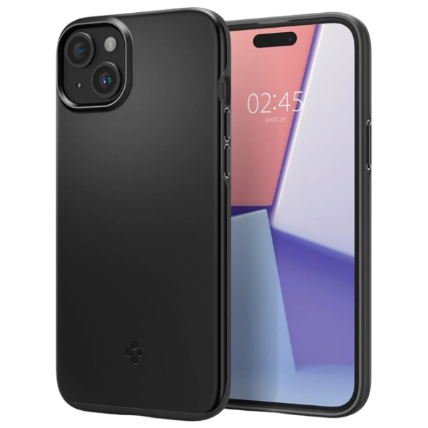 Husă pentru smartphone Apple iPhone 15 Spigen / Back / TPU / Black photo 2 Husă pentru smartphone Apple iPhone 15 Spigen / Back / TPU / Black photo 2