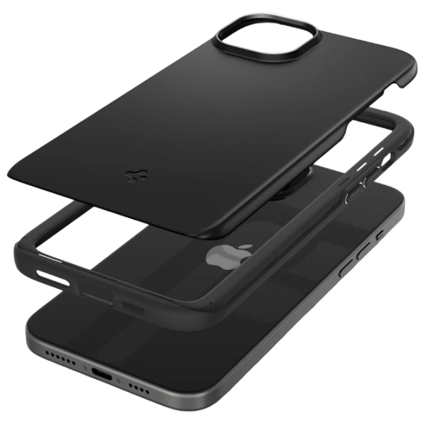 Husă pentru smartphone Apple iPhone 15 Spigen / Back / TPU / Black photo 3 Husă pentru smartphone Apple iPhone 15 Spigen / Back / TPU / Black photo 3