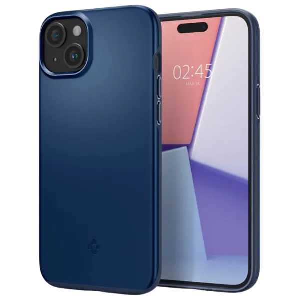 Husă pentru smartphone Apple iPhone 15 Spigen / Back / TPU / Matte Blue photo 2
