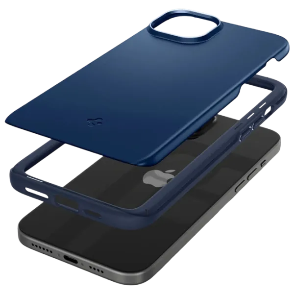 Husă pentru smartphone Apple iPhone 15 Spigen / Back / TPU / Matte Blue photo 3