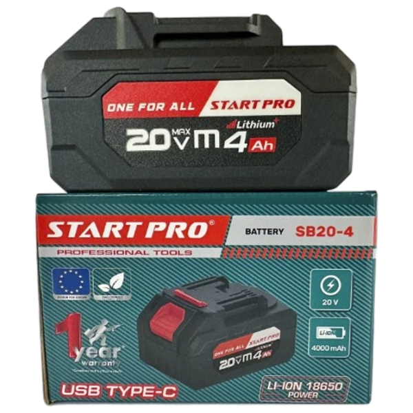 Acumulator pentru instrumente Start Pro SB20-4H Li-Ion / 4 Ah / 20 V photo 1