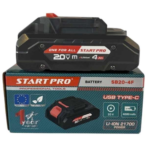 Acumulator pentru instrumente Start Pro SB20-4F Li-Ion / 4 Ah / 20 V photo 1