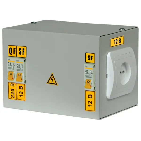 Cutie cu transformator de reducere a tensiunii IEK MTT21-024-0250  / IP30 photo 1 Cutie cu transformator de reducere a tensiunii IEK MTT21-024-0250  / IP30 photo 1