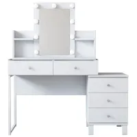 Masă de toaletă Mirage Meble BJ152 PAL / White