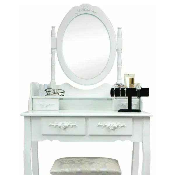 Masă de toaletă Chomik PHO3992 Masiv / White photo 5