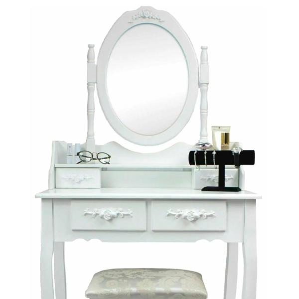 Masă de toaletă Chomik PHO3992 Masiv / White photo 5