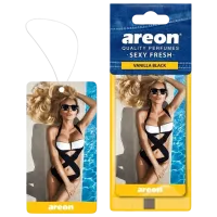 Ароматизатор для авто Areon Sexy Fresh Ванильный черный / / на зеркале