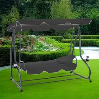Садовые качели GardenLine KRE3101 5716133 Antracit / 300 кг photo 7