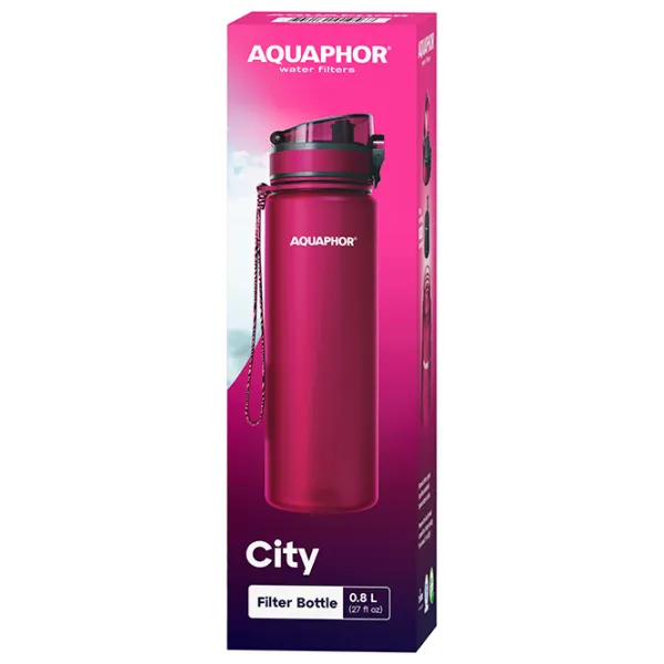Sticlă pentru apă Aquaphor City Pink photo 4