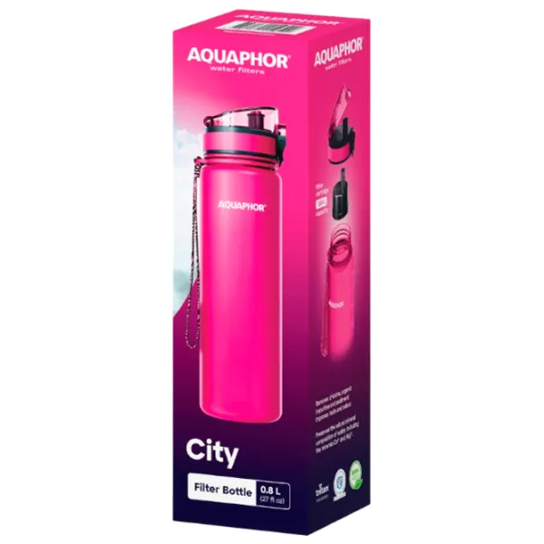 Бутылка для воды Aquaphor City Light Pink photo 5