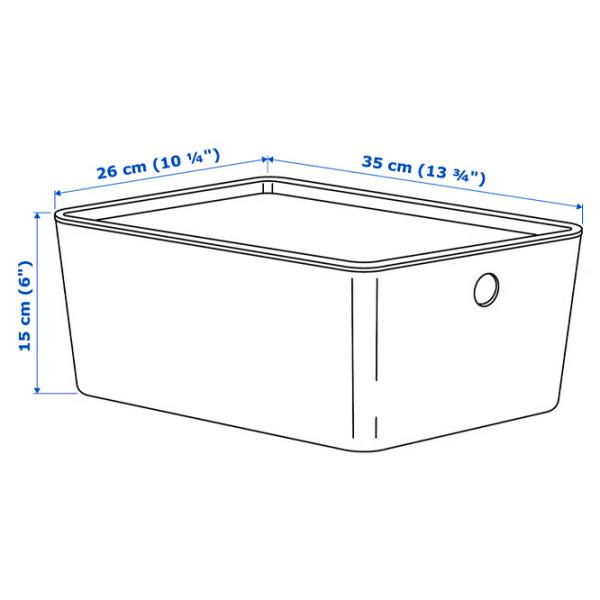 Контейнер Ikea Kuggis  / Пластик photo 4