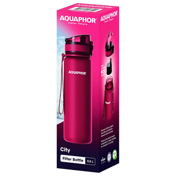 Sticlă pentru apă Aquaphor City Ruby photo 5
