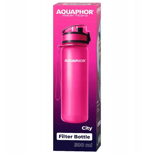 Sticlă pentru apă Aquaphor City Pink photo 5
