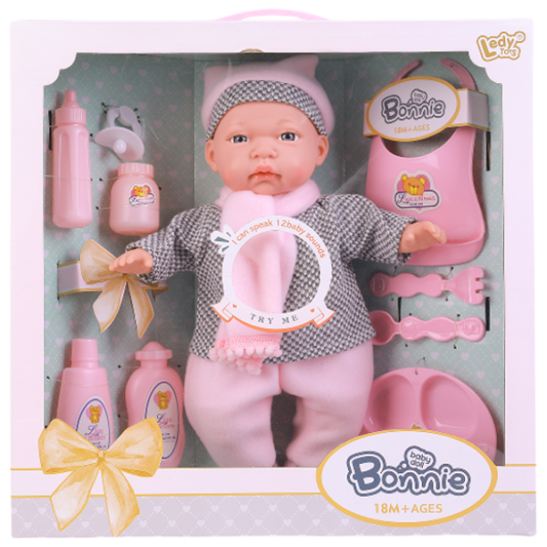 Păpușă Essa Toys Bonnie LD77005C bebeluș / 3+ photo 1