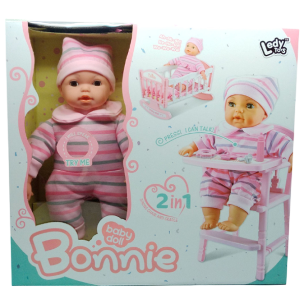 Păpușă Essa Toys Bonnie LD69003B bebeluș / 3+ photo 1