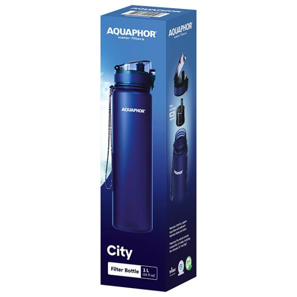 Бутылка для воды Aquaphor City Тёмно синий photo 5