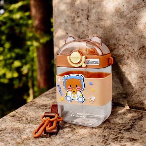 Sticlă pentru apă Kids Nico Space Beer Brown photo 3