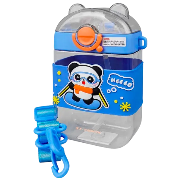 Sticlă pentru apă Kids Nico Hello Panda Blue photo 1
