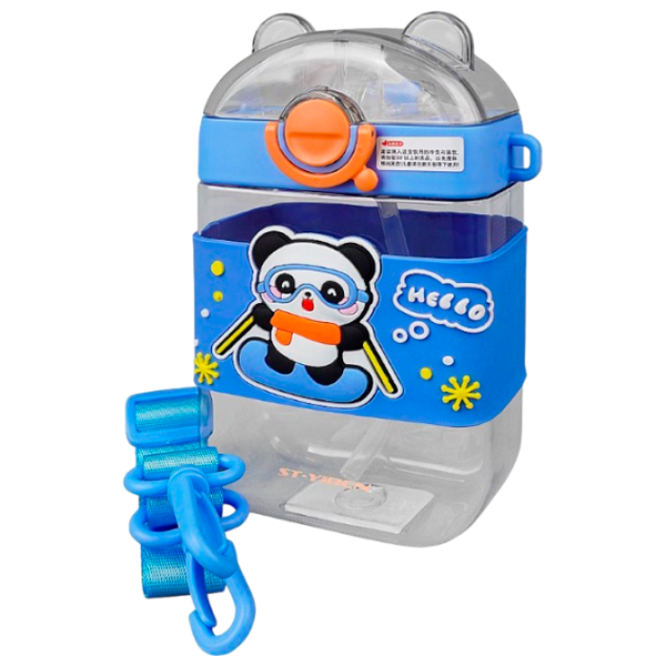 Sticlă pentru apă Kids Nico Hello Panda Blue photo 1