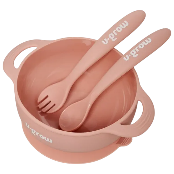 Set U-GROW UG-SET11PK Pentru fetițe / 6+ luni / Pink photo 1 Set U-GROW UG-SET11PK Pentru fetițe / 6+ luni / Pink photo 1