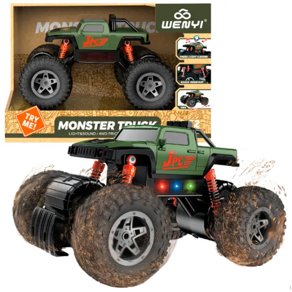 Машинка Wenyi Monster Trucks WY660A  / / Серый Зеленый photo 4 Машинка Wenyi Monster Trucks WY660A  / / Серый Зеленый photo 4