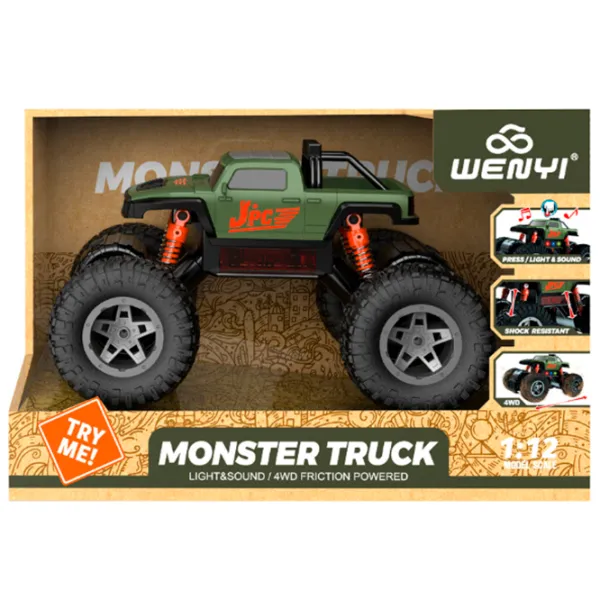 Машинка Wenyi Monster Trucks WY660A  / / Серый Зеленый photo 5 Машинка Wenyi Monster Trucks WY660A  / / Серый Зеленый photo 5