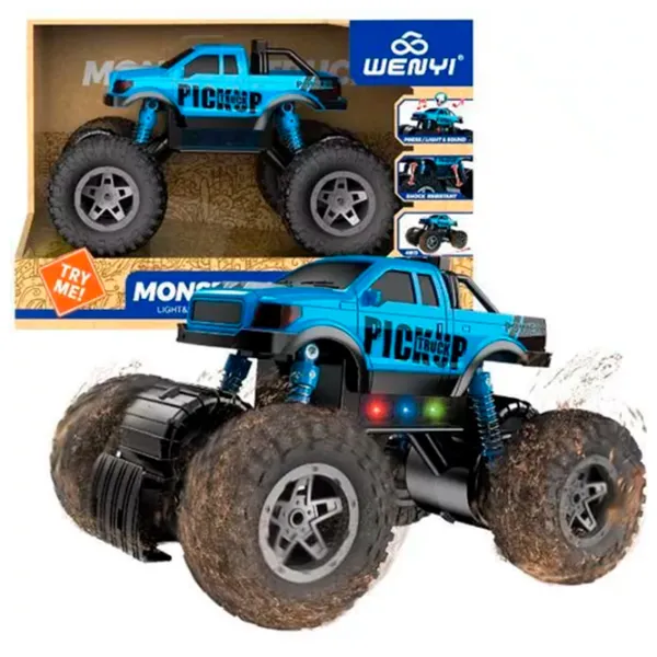 Машинка Wenyi Monster Trucks WY661B  / / White Синий photo 4