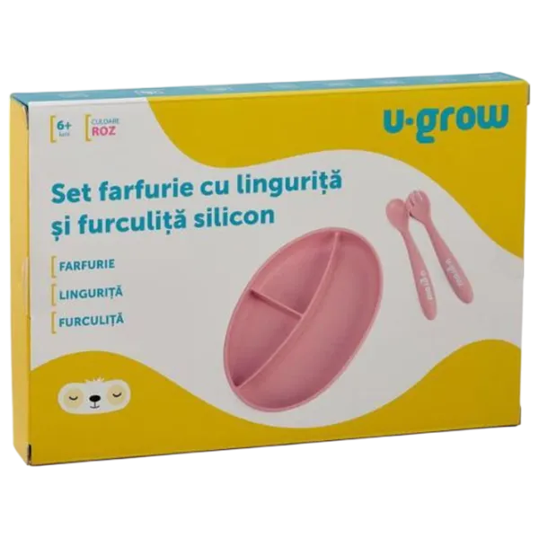 Set U-GROW UG-SET9PK Pentru fetițe / 6+ luni / Pink photo 4