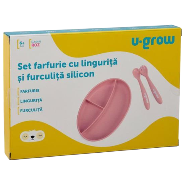 Set U-GROW UG-SET9PK Pentru fetițe / 6+ luni / Pink photo 4