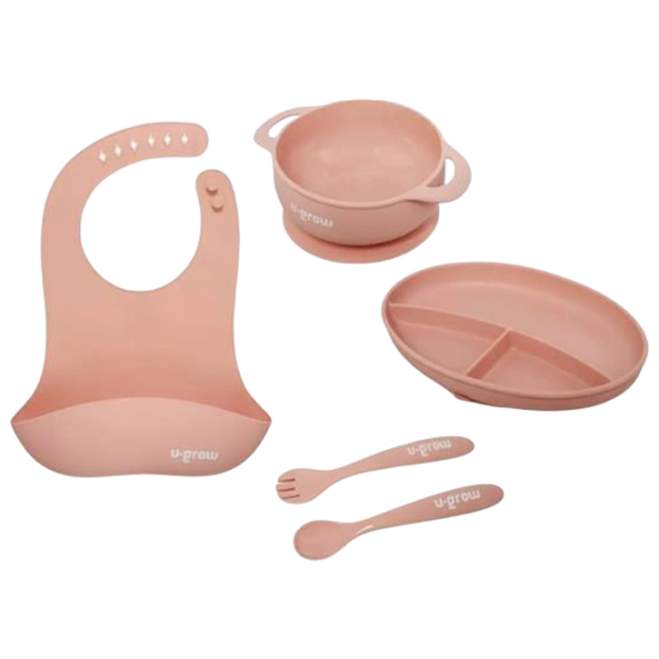 Set U-GROW UG-SET2PK Unisex / 6+ luni / Pink photo 1 Set U-GROW UG-SET2PK Unisex / 6+ luni / Pink photo 1