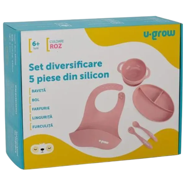 Set U-GROW UG-SET2PK Unisex / 6+ luni / Pink photo 6 Set U-GROW UG-SET2PK Unisex / 6+ luni / Pink photo 6