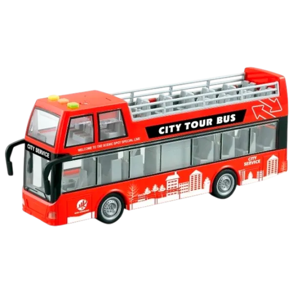 Автобус Wenyi Light & Sound Bus WY916A  / / Серый Красный photo 1