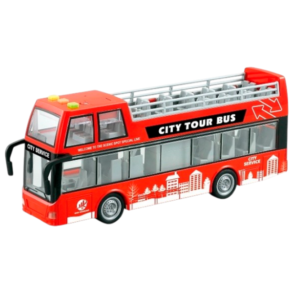 Автобус Wenyi Light & Sound Bus WY916A  / / Серый Красный photo 1
