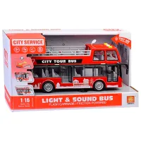 Autobuz Wenyi Light & Sound Bus WY916A / / Gray Red photo 5