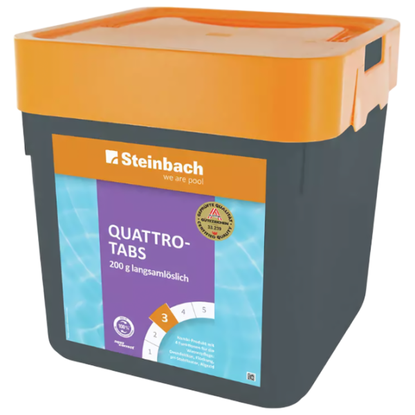 Многоцелевые таблетки Steinbach Quattro – tabs таблетки / для хлорирования / 200 г photo 4