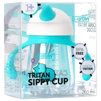 Sticluță cu pai U-GROW UNC03-SIP260 0.26l 0 luni / Tritan / Blue photo 4