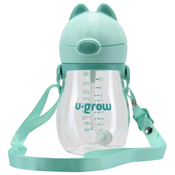 Sticluță cu pai U-GROW UG05-SIP330 0.33l 0 luni / Poliester / Green photo 1