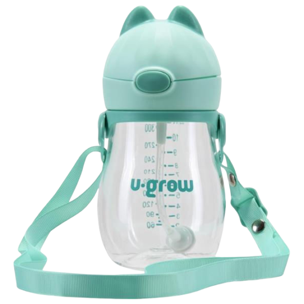 Sticluță cu pai U-GROW UG05-SIP330 0.33l 0 luni / Poliester / Green photo 1