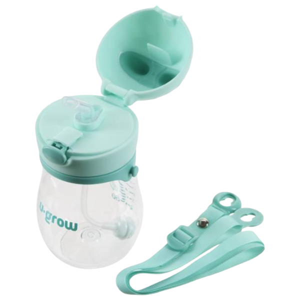 Sticluță cu pai U-GROW UG05-SIP330 0.33l 0 luni / Poliester / Green photo 2