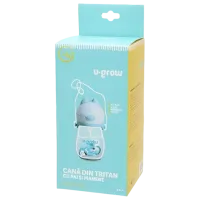 Sticluță cu pai U-GROW UG05-SIP330 0.33l 0 luni / Poliester / Green photo 6