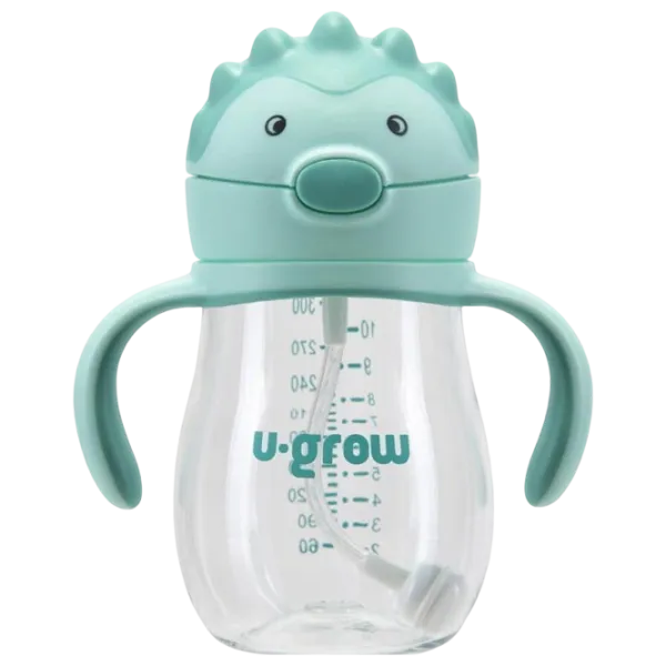 Бутылочка с соломинкой U-GROW UG03-SIP330 0.33л 6 месяцев / Тритан / Синий photo 1