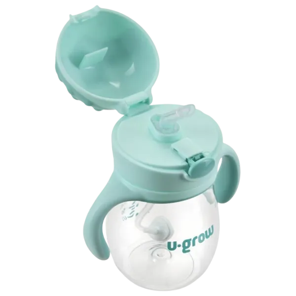 Бутылочка с соломинкой U-GROW UG03-SIP330 0.33л 6 месяцев / Тритан / Синий photo 3