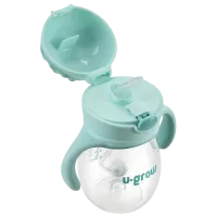 Sticluță cu pai U-GROW UG03-SIP330 0.33l 6 luni / Tritan / Blue photo 3