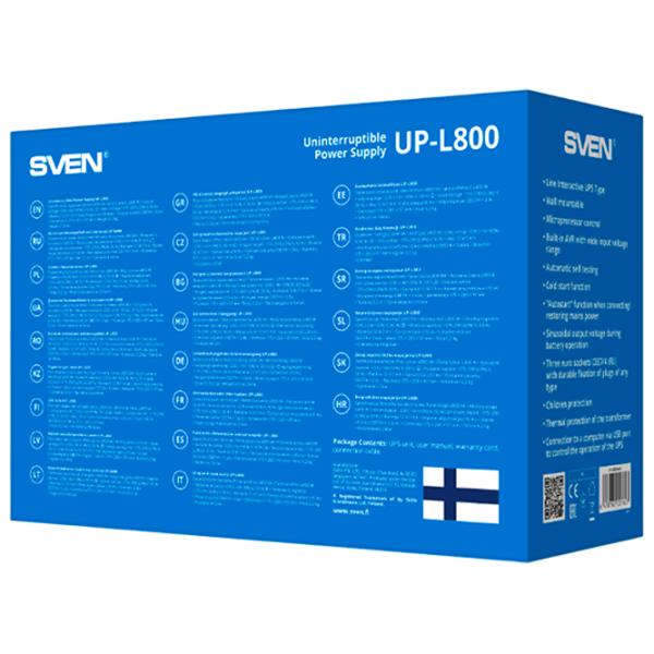 ИБП Sven UP-L800 Черный photo 7