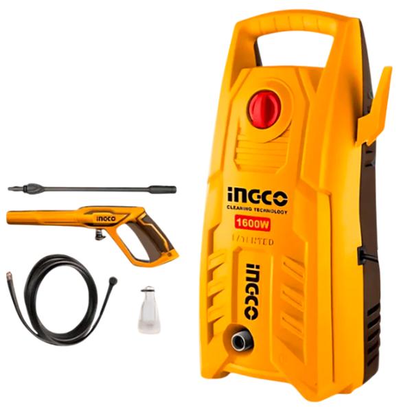 Maşină de curăţat cu presiune INGCO HPWR16008 1600 W / Yellow photo 3