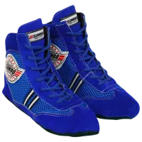 Ghete de lupte Suhs MA-0718-BL Piele întoarsă / 35