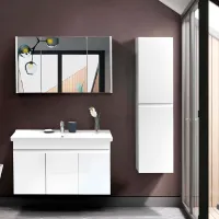 Dulap cu oglindă Martat Venna 65 x 100 x 16 / Oglindă / White photo 3