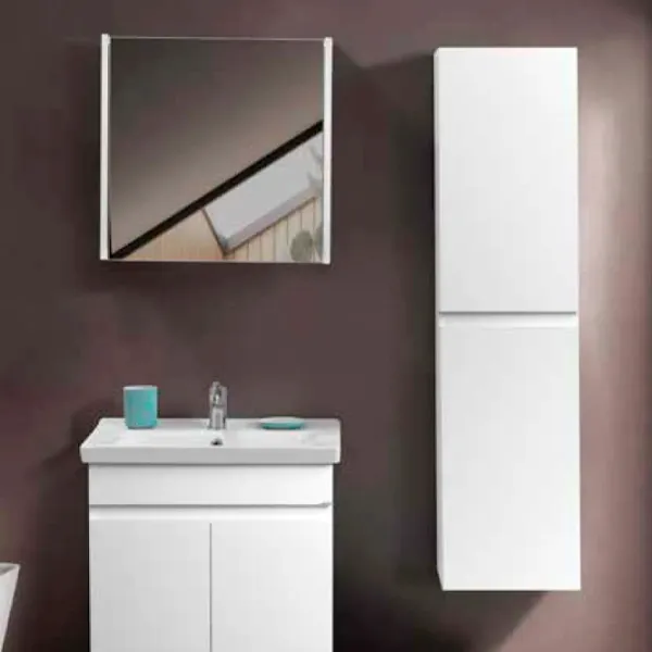 Шкаф с зеркалом Martat Venna 55 x 55 x 14.9см / Зеркало / White photo 3
