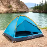 Палатка Avenli Cozy Dome 2 Черный Синий photo 2