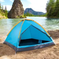 Палатка Avenli Cozy Dome 2 Черный Синий photo 4